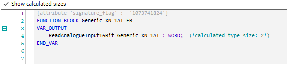 New function block: Generic_XN_1AI_F